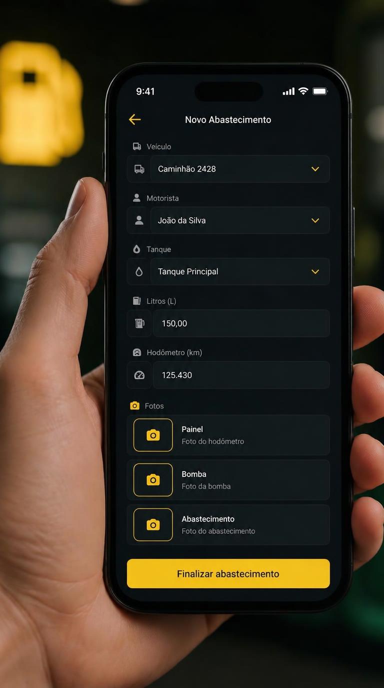 App móvel de abastecimento